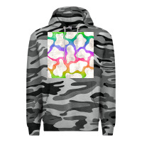Slate Camo watercolor rainbow cow seamless pattern Premium Hoodie - BundleAndBundleShop