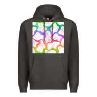 Smoke watercolor rainbow cow seamless pattern Premium Hoodie - BundleAndBundleShop