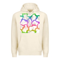 Tofu watercolor rainbow cow seamless pattern Premium Hoodie - BundleAndBundleShop