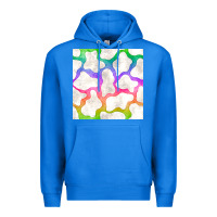 True Royal watercolor rainbow cow seamless pattern Premium Hoodie - BundleAndBundleShop