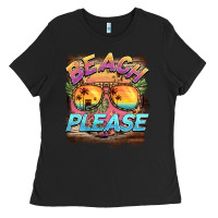 Black becach please Ladies Tee - BarkalooDesign