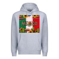Heather Grey Mexico Premium Hoodie - RanaPortraitStore