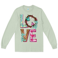 Matcha Love crown of the thorns Easter Day Long Sleeve Tee - HowdyJamesFarm
