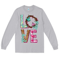 Moon Dust Love crown of the thorns Easter Day Long Sleeve Tee - HowdyJamesFarm