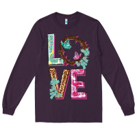 Plum Love crown of the thorns Easter Day Long Sleeve Tee - HowdyJamesFarm