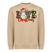 Mushroom Love Christmas Snowman Heavyweight Sweatshirt - FaDigitalArtStudio