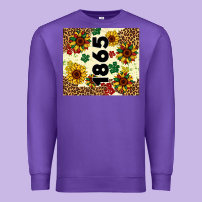 Juneteenth 1865 Sunflowers Premium Sweatshirt Designed By Artiststas