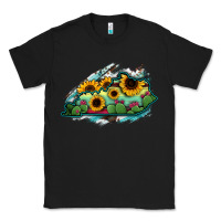 Black Kentucky map sunflower cactus serape Classic Tee - RanaPortraitStore