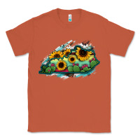 Copper Kentucky map sunflower cactus serape Classic Tee - RanaPortraitStore