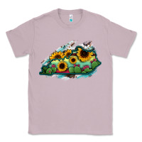 Lilac Kentucky map sunflower cactus serape Classic Tee - RanaPortraitStore