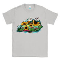 Moon Dust Kentucky map sunflower cactus serape Classic Tee - RanaPortraitStore