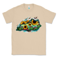 Mushroom Kentucky map sunflower cactus serape Classic Tee - RanaPortraitStore