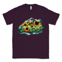 Plum Kentucky map sunflower cactus serape Classic Tee - RanaPortraitStore