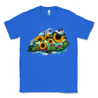 True Royal Kentucky map sunflower cactus serape Classic Tee - RanaPortraitStore