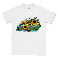 White Kentucky map sunflower cactus serape Classic Tee - RanaPortraitStore