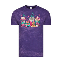 Cloud Purple valentines day coffee Vintage Tee - Jasminsmagicworld