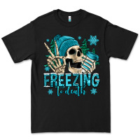 Black freezing to death winter skull Premium Tee - Jasminsmagicworld