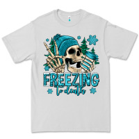 Freezing To Death Winter Skull Premium Tee | Teevron