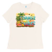 Bone summer vibes sunset and fruits Ladies Tee - BarkalooDesign