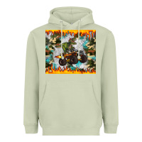 Matcha monster truck dinosaur t rex tumbler Heavyweight Hoodie - Artiststas