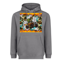 Storm monster truck dinosaur t rex tumbler Heavyweight Hoodie - Artiststas