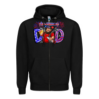 Black american dod Zipper Hoodie - CowhideDigitalArt