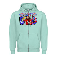 Seafoam american dod Zipper Hoodie - CowhideDigitalArt