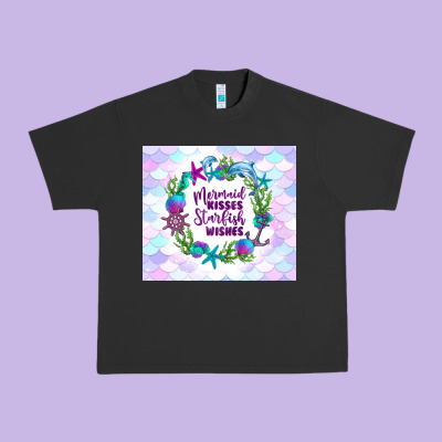Mermaid Kisses Starfish Wishes Urban Heavy Tee Designed By Tumblerdesignbyshophia