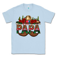 Dusty Blue Papa Classic Tee - texasbilliewilder