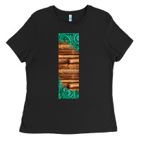Black western tooled leather sunflower turquoise gemstone pen wrap 1 Ladies Tee - Jasminsmagicworld