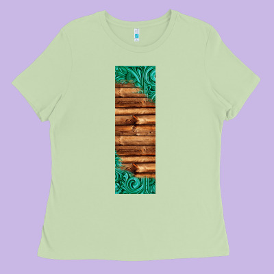 Western Tooled Leather Sunflower Turquoise Gemstone Pen Wrap 1 Ladies Tee Designed By Jasminsmagicworld