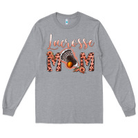 Heather Grey pink lacrose mom Long Sleeve Tee - Jasminsmagicworld