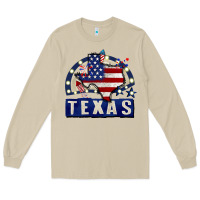 Mushroom texas 4th of july Long Sleeve Tee - CowGirlArtShop