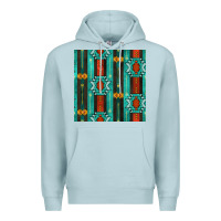 Blue Mist native american aztec seamless pattern 5 Premium Hoodie - BundleAndBundleShop