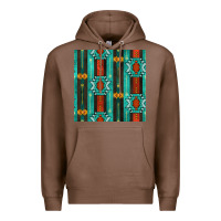 Chestnut native american aztec seamless pattern 5 Premium Hoodie - BundleAndBundleShop