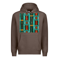 Coffee native american aztec seamless pattern 5 Premium Hoodie - BundleAndBundleShop
