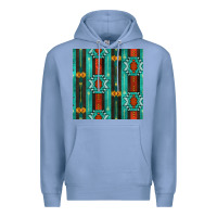 Colony Blue native american aztec seamless pattern 5 Premium Hoodie - BundleAndBundleShop