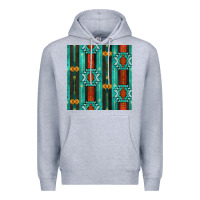 Heather Grey native american aztec seamless pattern 5 Premium Hoodie - BundleAndBundleShop