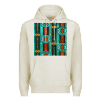 Oatmeal Heather native american aztec seamless pattern 5 Premium Hoodie - BundleAndBundleShop