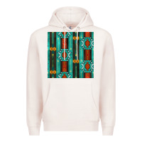 Pale Pink native american aztec seamless pattern 5 Premium Hoodie - BundleAndBundleShop