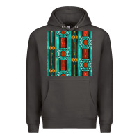 Smoke native american aztec seamless pattern 5 Premium Hoodie - BundleAndBundleShop