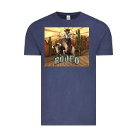 Vintage Denim Rodeo Cowboy bullfighter western 20oz skinny Vintage Tee - HowdyJamesFarm