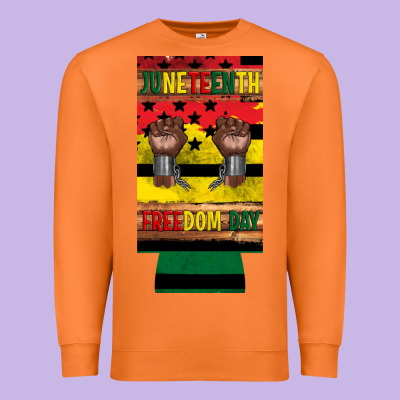 Juneteenth Freedom Day 12 Oz Can Cooler (slim) 2 Premium Sweatshirt Designed By Artiststas