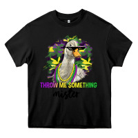 Black throw me something mister Heavy Core Tee - LillyAllenDesigns