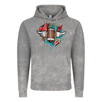 Football Ball Leopard Glitter Vintage Hoodie | Teevron