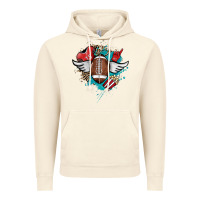 Vintage Artic Football ball leopard glitter Vintage Hoodie - HowdyJamesFarm