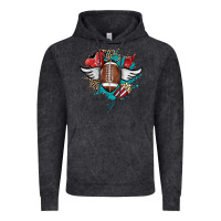 Vintage Black Football ball leopard glitter Vintage Hoodie - HowdyJamesFarm