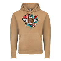 Vintage Camel Football ball leopard glitter Vintage Hoodie - HowdyJamesFarm