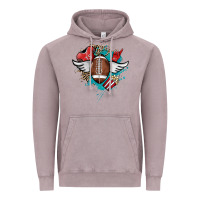 Vintage Zinc Football ball leopard glitter Vintage Hoodie - HowdyJamesFarm