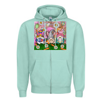 Seafoam easter gnome Zipper Hoodie - CowhideDigitalArt